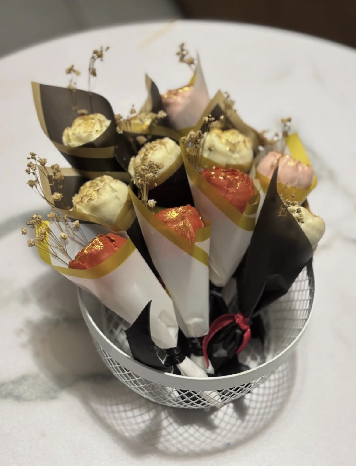 Roses en chocolat (Individuelles)